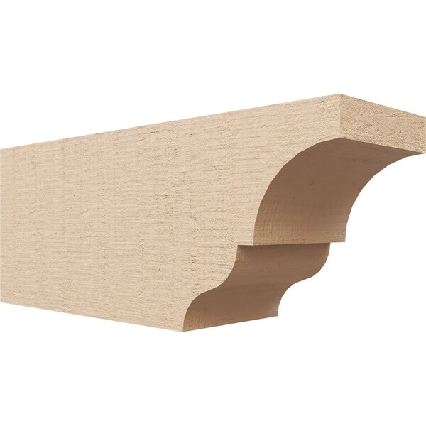 Ekena Millwork 6in. W x 8in. H x 20in. L Asheboro Woodgrain TimberThane Rafter Tail, Primed Tan RFTUR06X08X20ASHRCPR - main